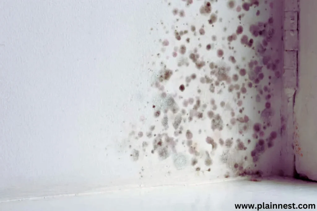 Yellow and Brown Drips on Bathroom Walls